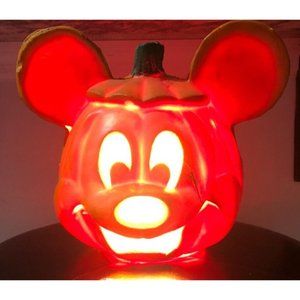 Vintage 1995 HALLOWEEN MICKEY MOUSE Foam Blow Mold JACK O LANTERN Pumpkin